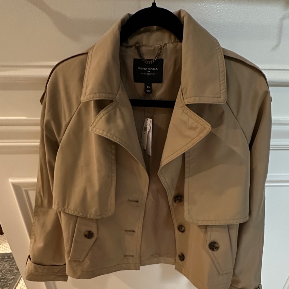 Banana Republic Short Trench Jacket NWT Size XS